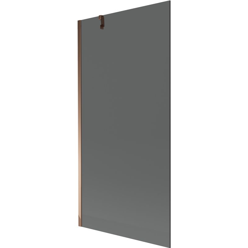 Parawan wannowy Mexen Next grafit różowe złoto 90x150 1 szt.