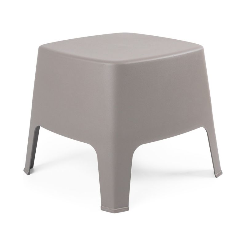 Stolik kawowy ogrodowy 48,5x48,5x42 cm Milane e-floor na balkon i taras beżowy 1 szt