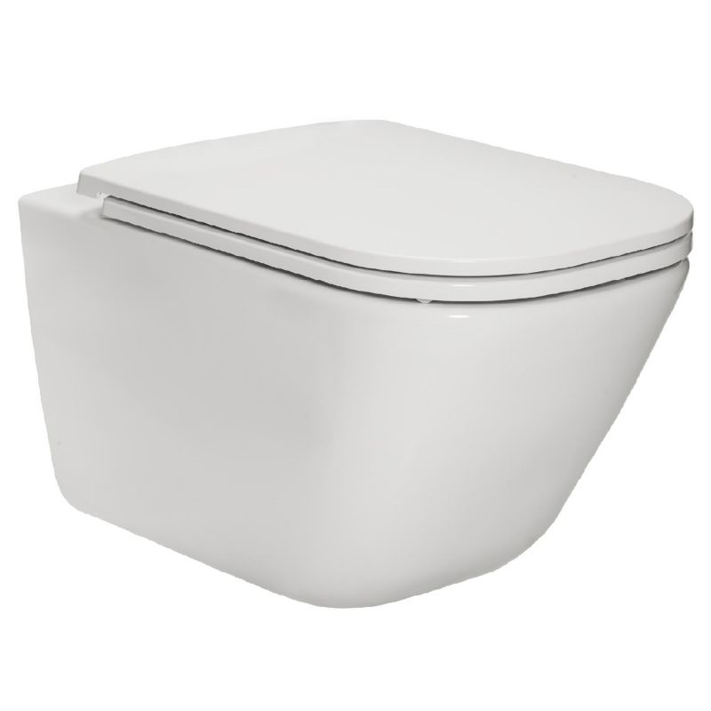 Zestaw Roca miska WC GAP Rimless + deska wolnoopadająca SLIM 1 szt.