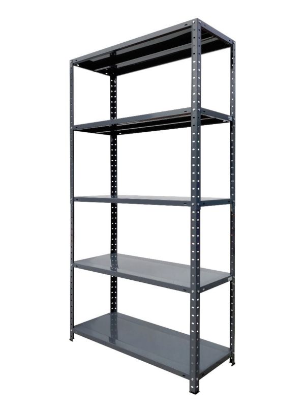 Regał metalowy skręcany BR100 Metalkas 185x100x40 100kg grafit 1 szt.