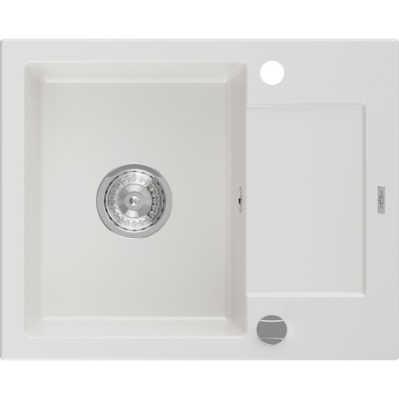 Zlewozmywak kuchenny wpuszczany Mexen Tomas 2-komorowy czarny/srebrny metalik 800 x 500 mm - 6516802000-73-B 1 szt.