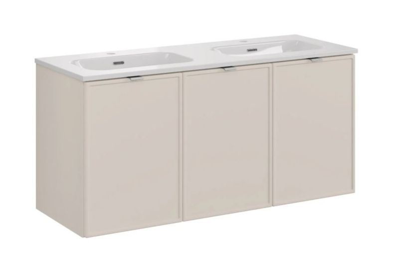 Szafka Comad łazienkowa BELLA CASHMERE 82-120-3D 120cm kaszmirowa z umywalką 1 szt