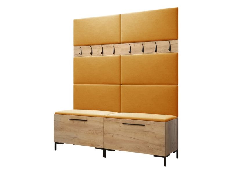 Garderoba MIRJAN 24 Zilion II dąb craft + żółty 1 kpl.