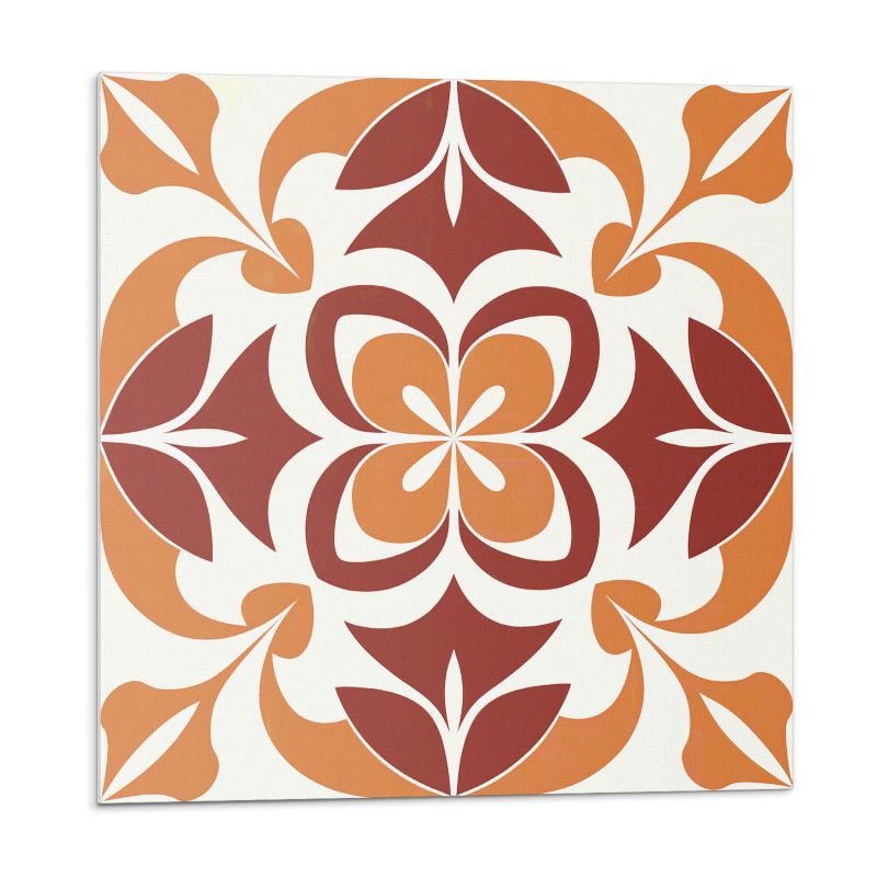 Kafelki samoprzylepne Wallfluent 30x30 cm Roślinny wzór z liściastymi akcentami 9 szt.