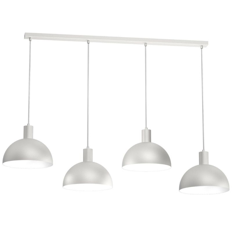 Lampa wisząca Luminex Handa jasny szaro-biała wym: 110 x 134 x 29 cm 4xE27 x 15W 1 szt.