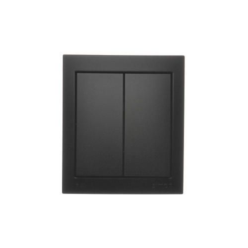 Łącznik podwójny Kontakt-Simon Aquaclick IP 44 czarny