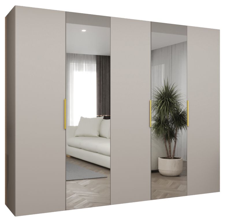 Szafa uchylna Abiks MARBELLA 2 250 wys 202 cm Kaszmir + Złoty 1 szt