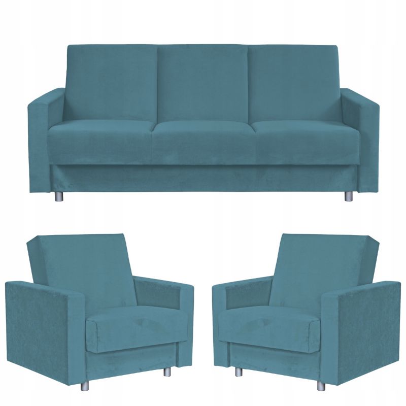 Zestaw mebli do salonu kanapa fotele Family Meble Alicja pastel 1szt