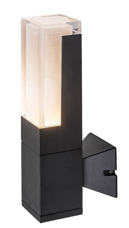 Kinkiet ścienny zewnętrzny Rabalux Darvas czarno-biały LED 7W 2700K-6000K 450lm IP54 wym: 28 x 6,5 x 11,5 cm - 1 szt.