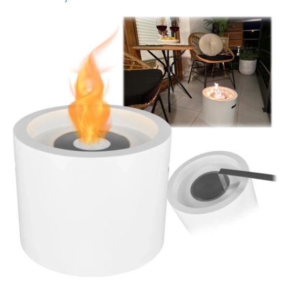 Biokominek BiokominkiGMT wolnostojący Moon Mini biały mat 1szt.