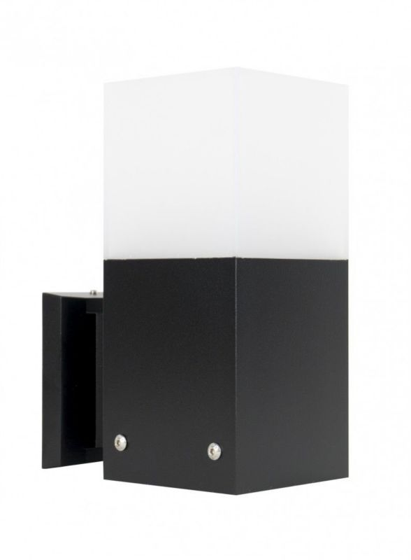 Kinkiet ścienny zewnętrzny SU-MA Cube czarny 1 x E27 x IP44 wym: 22 x 10 x 17 cm - 1 szt.