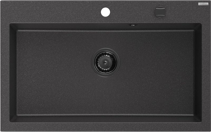 Zlewozmywak wpuszczany Mexen Elix czarny nakrapiany 800x500 mm - 6527801005-76-B