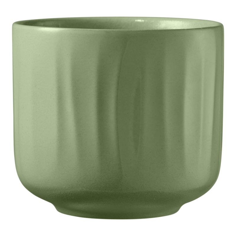 Osłonka doniczki Verve Bagua zielona 14 cm