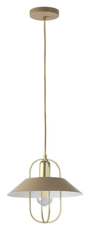 Lampa wisząca Rabalux Nesrin 5193 złoto-beżowa industrialna 1xE27 x 1 szt.