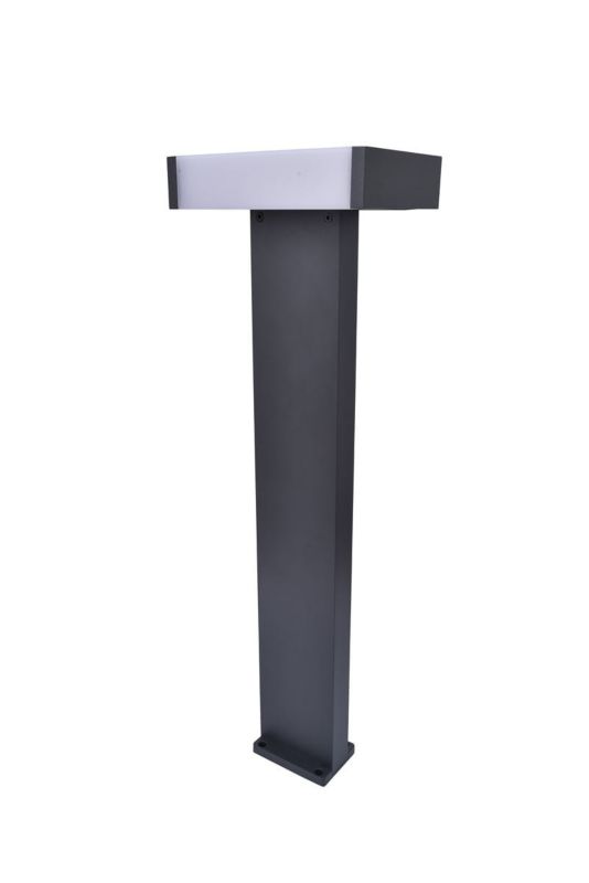 Lampa ogrodowa stojąca Lutec Conroy antracytowo-biała LED 18W 3000K 1300lm IP54 wym: 71,5 x 22,5 x 15,5 cm aluminium - 1 szt.