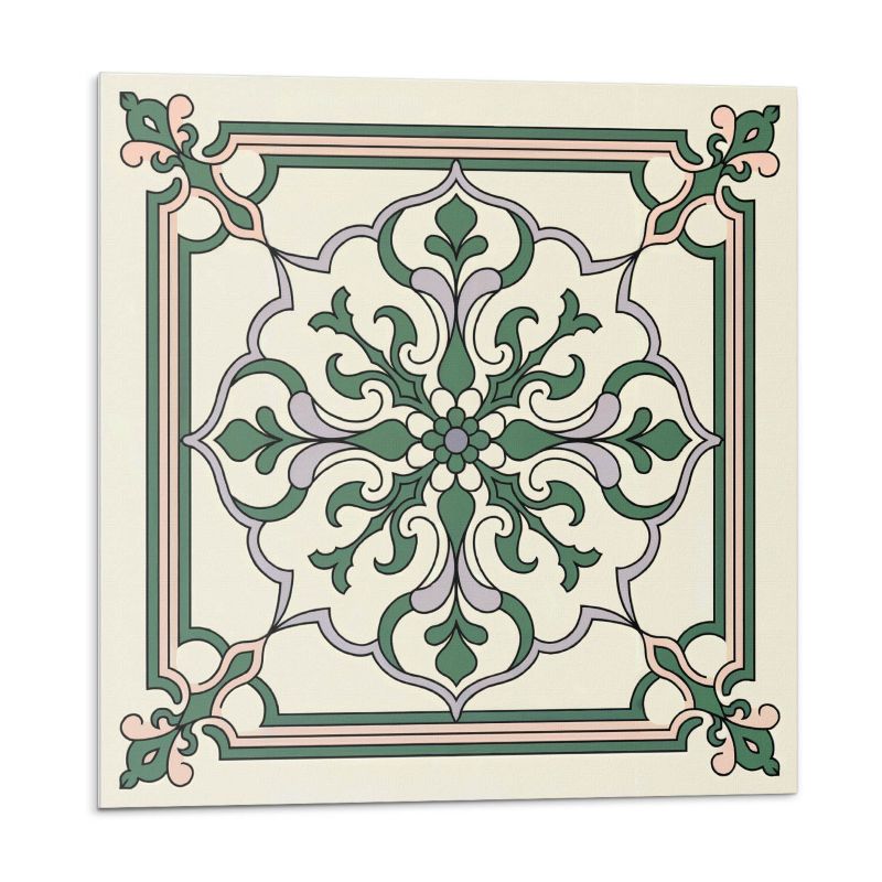 Kafelki samoprzylepne Wallfluent 50x50 cm Ornamenty w kwiatowym wzorze 4 szt.