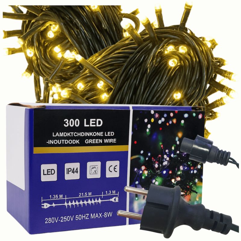 Lampki choinkowe 300 LED MODO24 flash biały ciepły 1 kpl