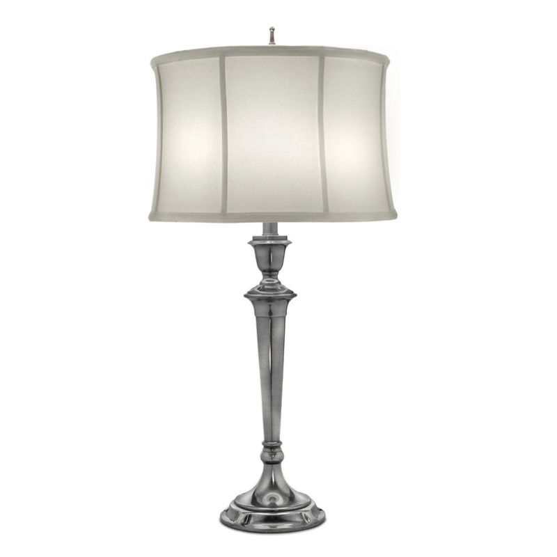 Lampka stołowa Stiffel Syracuse antyczny nikiel 1 x E27 x 60W IP20 wym: 78.7 x 40.6 x 40.6 cm metal - 1 szt.
