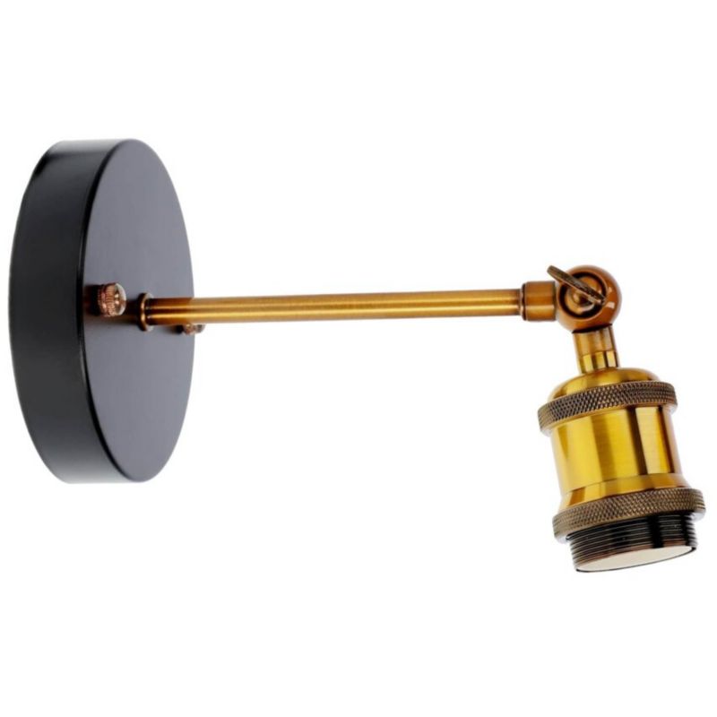 Kinkiet ścienny Edo Loft Navis E27 czarny mosiądz, industrialny EDO777183 1 szt.