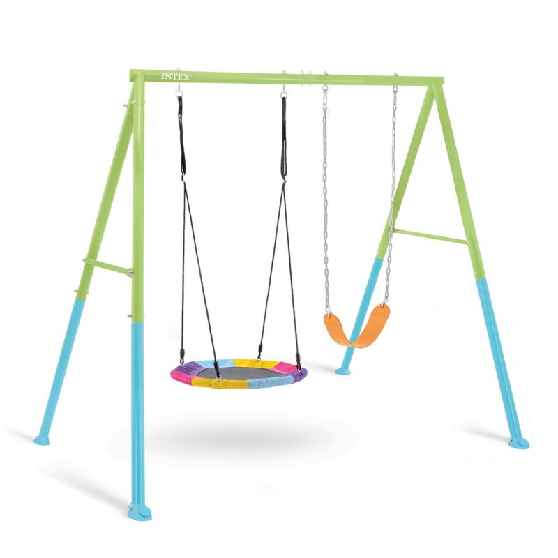 Huśtawka ogrodowa Intex podwójna plac zabaw 235x254x200cm 44125 1szt.