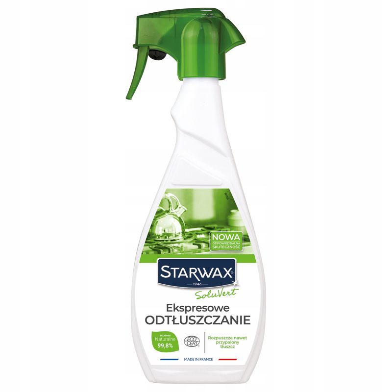 Ekspresowe Odtłuszczanie Starwax Soluvert , do kuchni i sprzętów AGD 500 ml