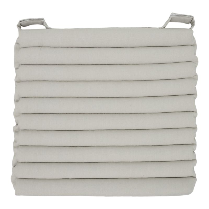 Siedzisko GoodHome prążki 40 x 40 x 4 len