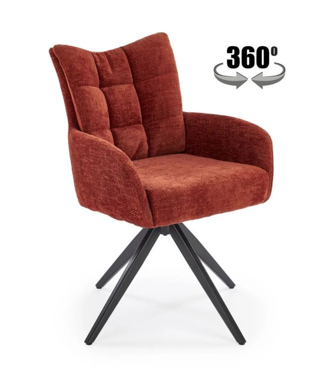 Krzesło Halmar tapicerowane K540 cynamonowe obracane 1 szt