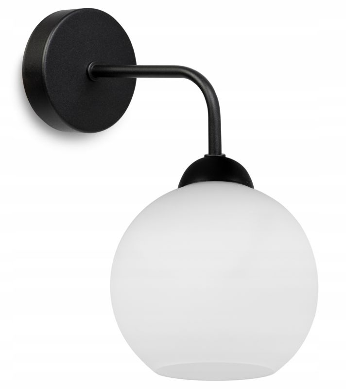 Lampa ścienna kinkiet Light Home LH Eliza 1x E27 60W czarny/biały 1szt.
