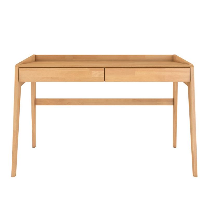 Drewniane bukowe biurko z szufladami Visby LISA naturalne 1 szt.