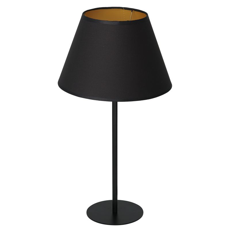 Lampka stołowa Luminex Arden czarny mat-złota 1 x E27 x 15W IP20 wym: 56 x 30 x 30 cm metal - 1 szt.