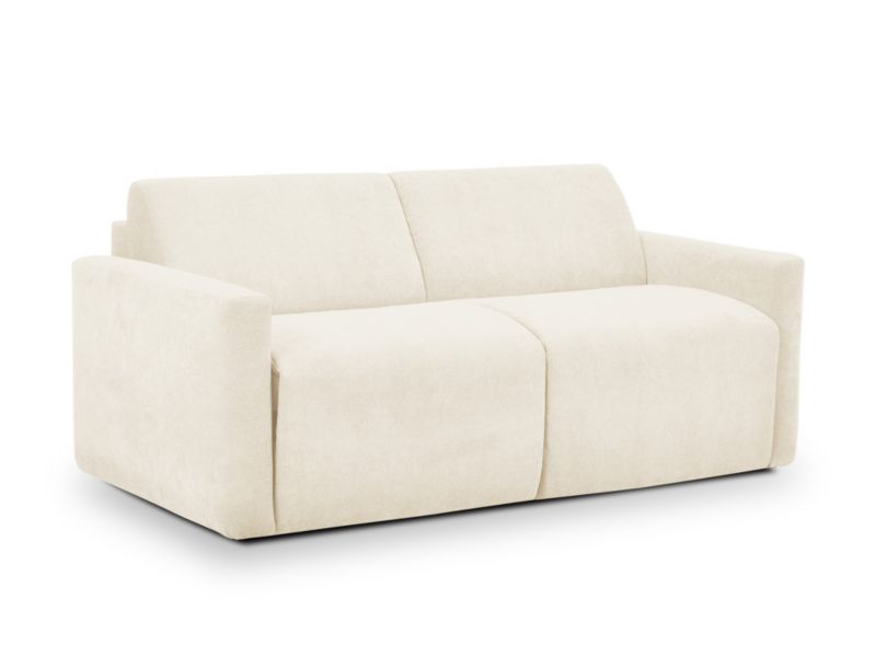 Kanapa 3-osobowa z funkcją spania LaMiaSofa TORANO z tkaniny bouclé 195x104 cm piaskowy 1 szt.