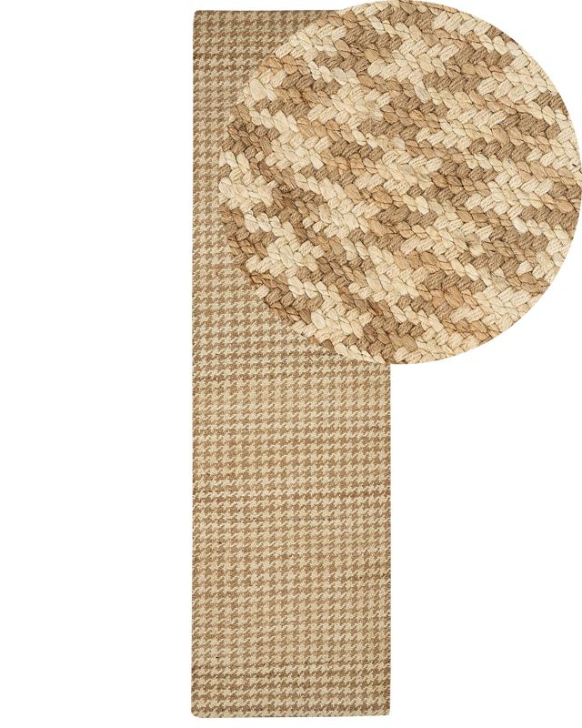 Dywan z juty 80 x 300 cm beżowy Araptepe 1 szt.