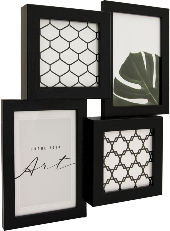 Galeria na zdjęcia 3D 2 x 10 x 10 cm + 2 x 10 x 15 cm czarna
