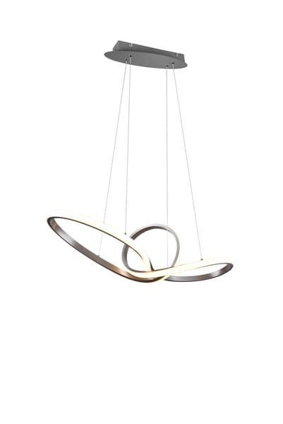 Lampa wisząca RL Sansa srebrno-biała wym: 150 x 80 x 26,5 cm wbudowany LED 28W 1 szt.