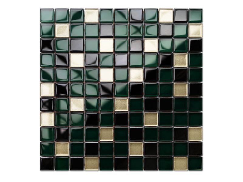 Mozaika szklana Ilcom złota mięta 30x30cm 1 szt.