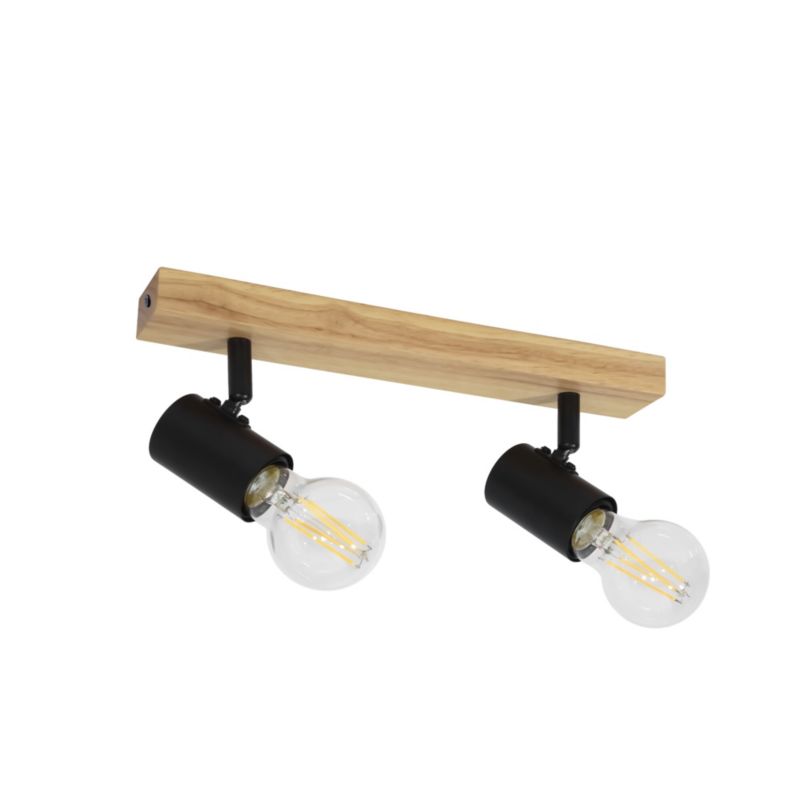 Oprawa ścienno-sufitowa LL ANBLIN EL-2l E27 66533 LightLogicloft regulacja drewniana 1 szt.