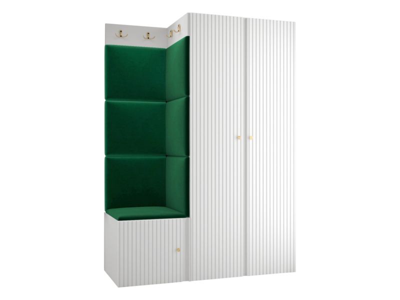 Zestaw MIRJAN 24 Orion Ryfel Slim XXIII biały + butelkowa zieleń 1 kpl.