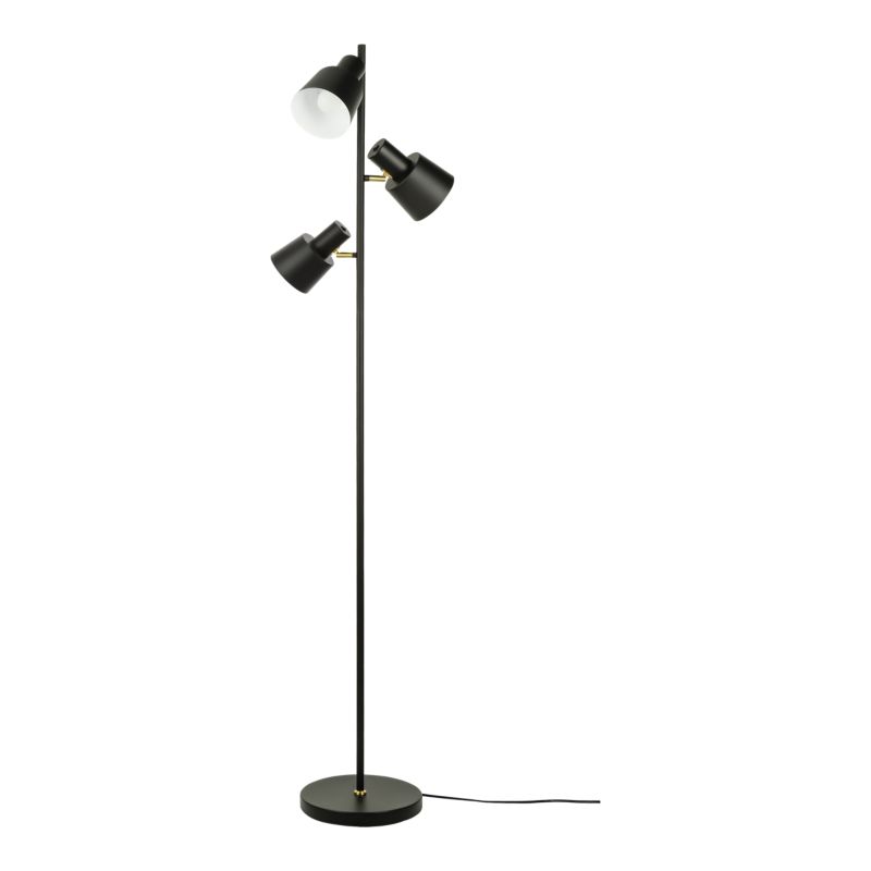Lampa podłogowa GoodHome Norwalk 3 x E14 czarna