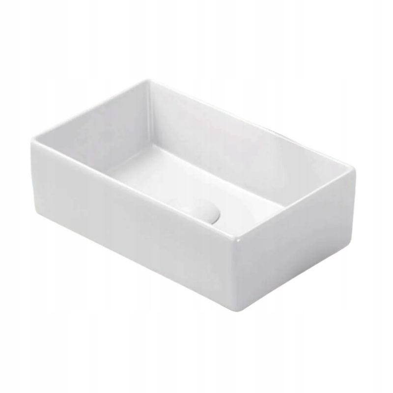 Umywalka nablatowa Furnidea 45 cm biały połysk prostokątna GAJA 1 szt.
