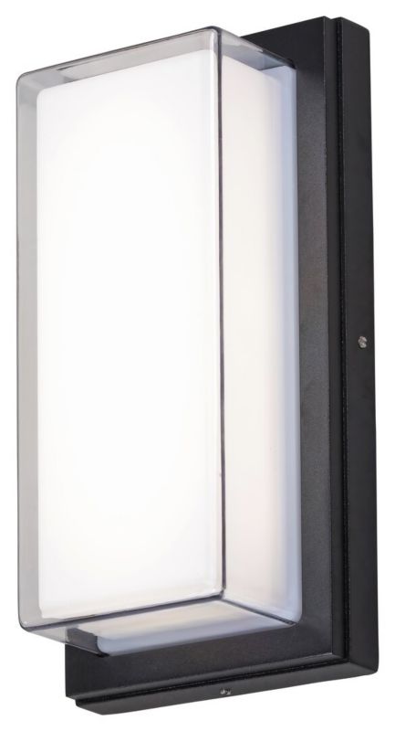 Kinkiet ścienny zewnętrzny Rabalux Andorra czarno-biały LED 12W 4000K 680lm IP54 wym: 26 x 13,5 x 8,5 cm metal - 1 szt.