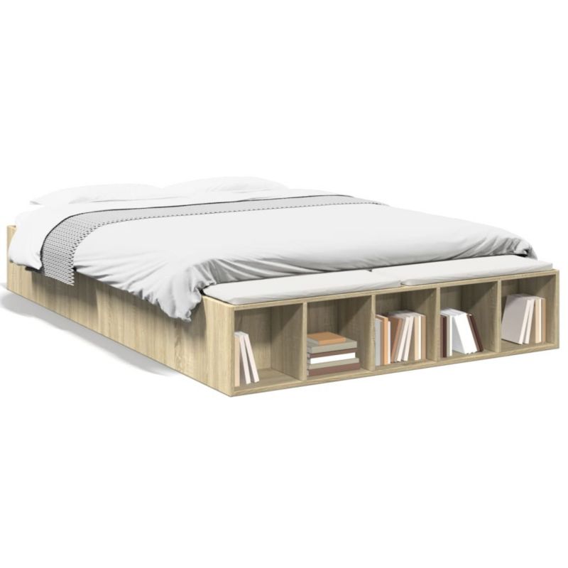 Łóżko drewniane WaszeMeble 150x200 cm brązowe WM-3280561 1 szt.