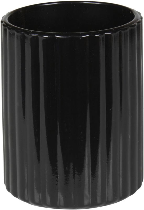 Kubek łazienkowy Strip czarny