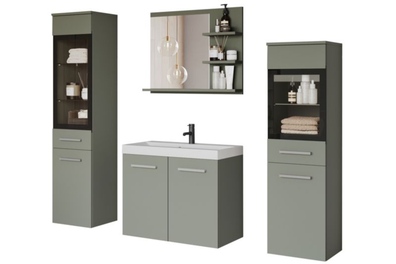 Zestaw mebli łazienkowych MINIO go for it MARIT I mglista zieleń z oświetleniem LED, 1 kpl.