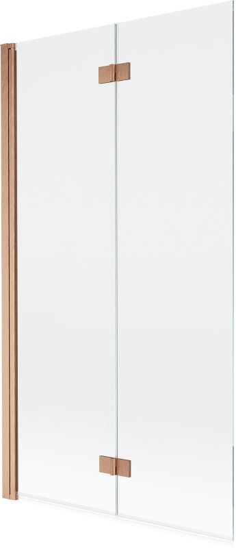 Parawan nawannowy Mexen Mist miedź szczotkowana 100 x 150 cm 2-skrzydłowy - 8A9-100-002-65-00-L 1 szt.