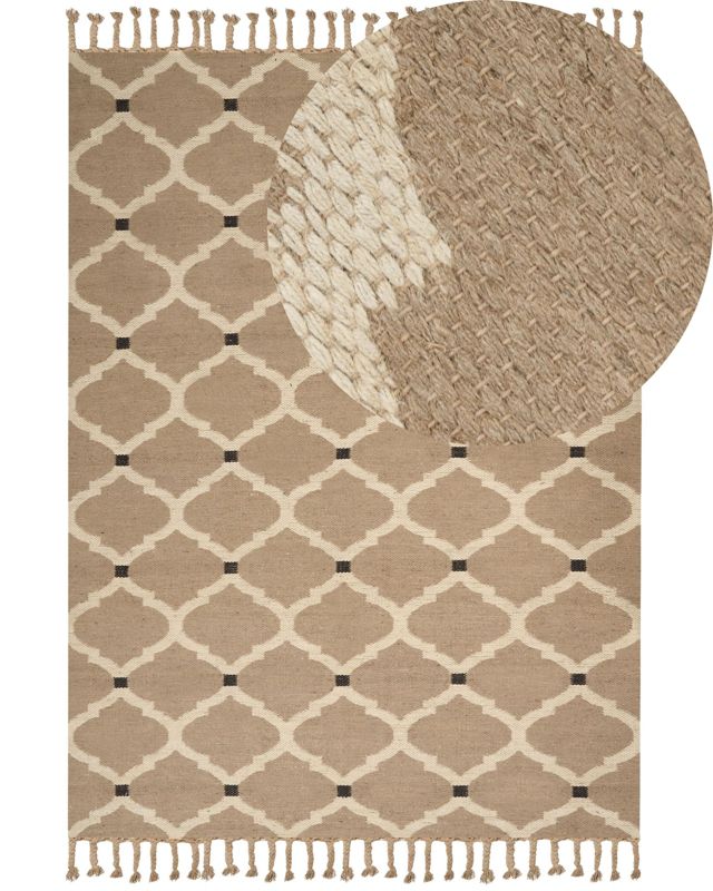 Dywan z juty 200 x 300 cm beżowy Orencik 1 szt.