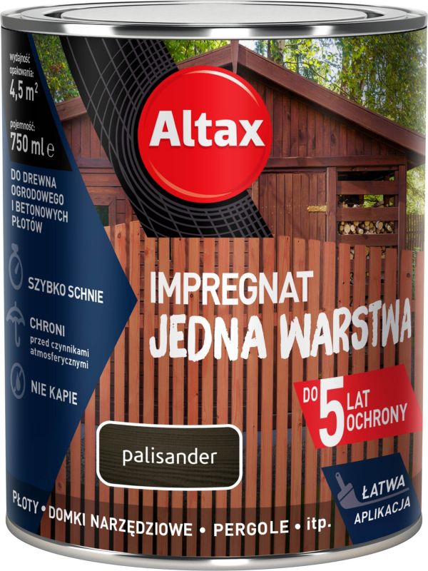 Impregnat Altax Jedna Warstwa palisander 0,75 l