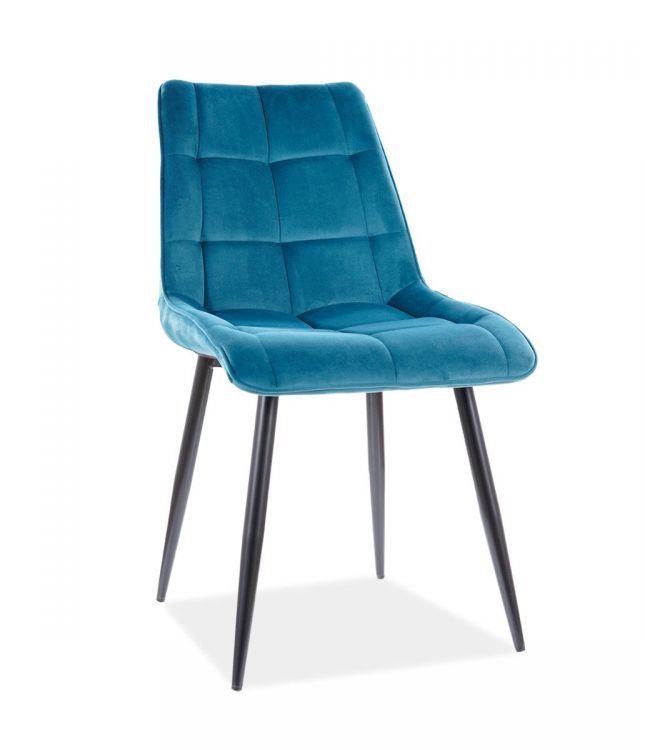 Krzesło Signal CHIC VELVET turkusowe 1 szt