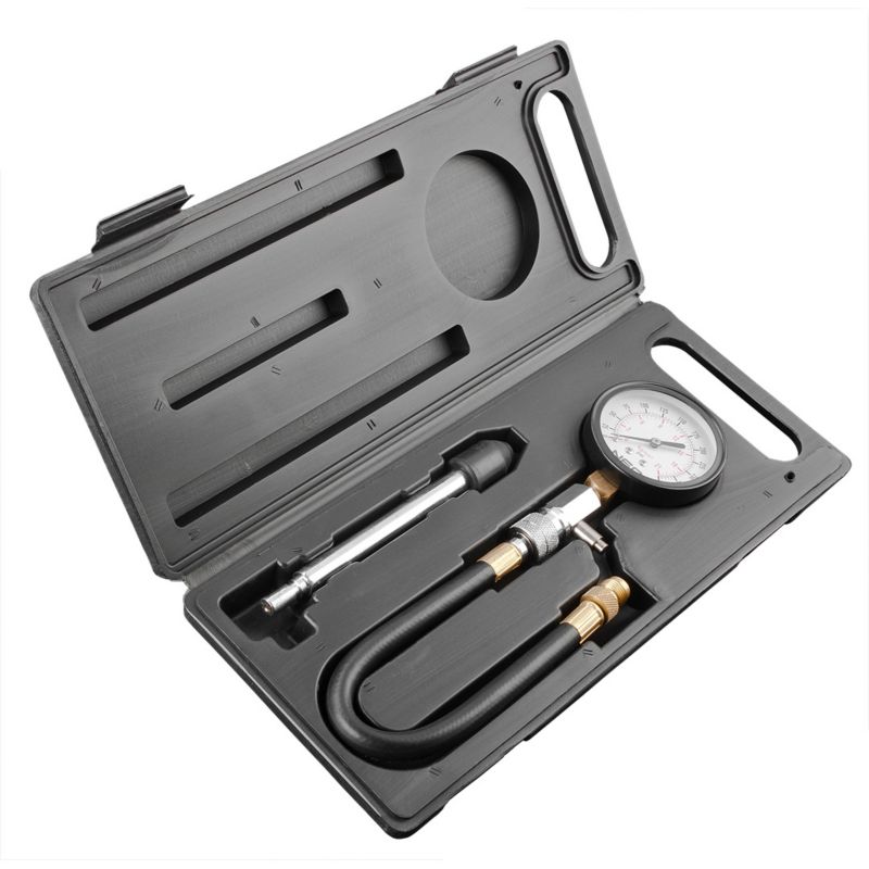 Miernik ciśnienia sprężania NEO TOOLS z zestawem adapterów 1 kpl