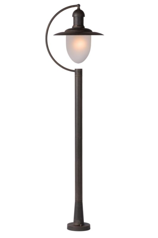 Lampa ogrodowa stojąca Lucide Aruba brązowo-biała 1 x E27 x 24W IP44 wym: 110 x 28,5 x 28,5 cm - 1 szt.