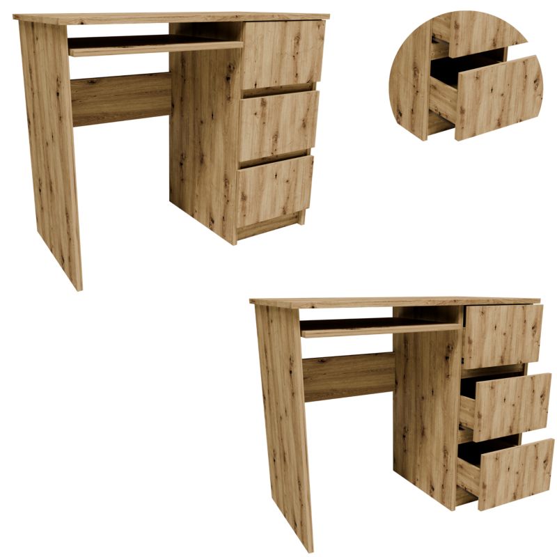 Biurko Matkam A6PRART komputerowe prawe dąb artisan 1 szt.